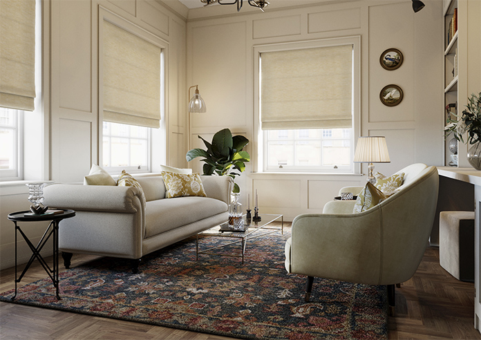 Laura Ashley Whinfell, Gold - Roman Blind - Image 6